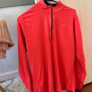 NIKE pink dry fit pull over. Adult XL